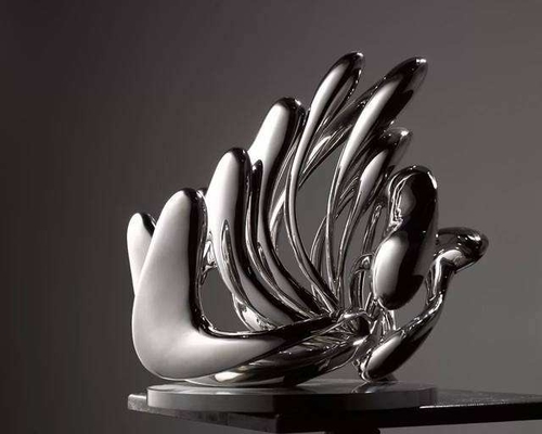 Casting Metal Space Layout Sculpture 500CM White Colour