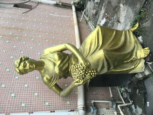 Outdoor Garden Landscape Sculpture , Cast Copper European Roman Portrait Sculpture