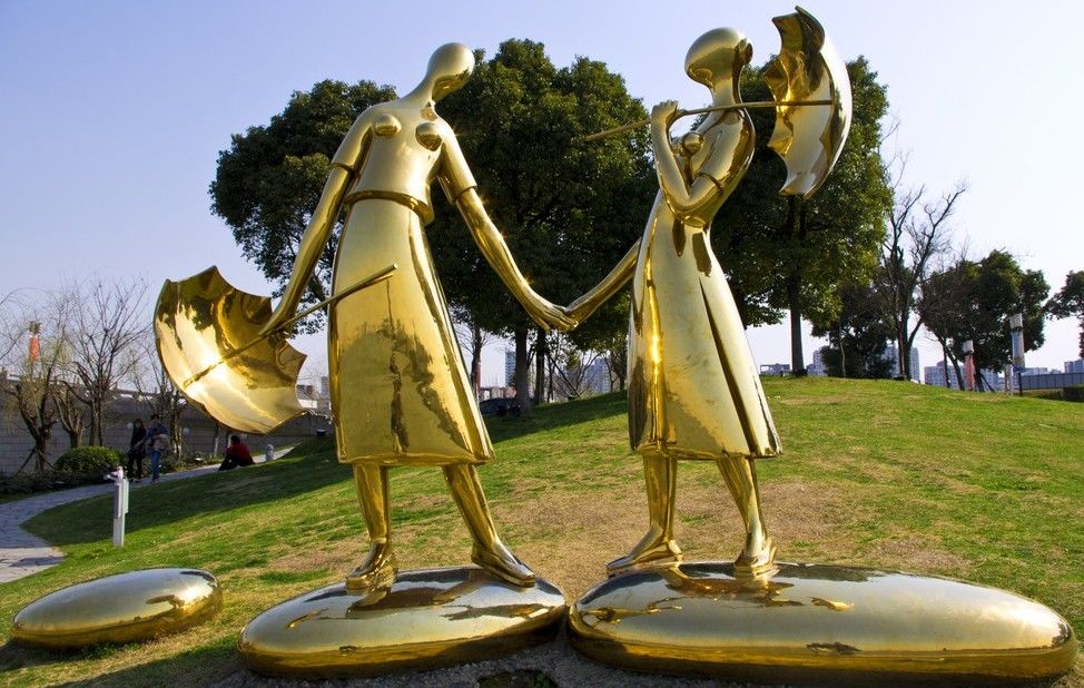 Celebrity Portrait Metal Human Sculpture , Hand Forged Abstract Human Sculpture